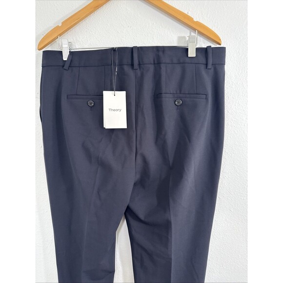 Theory Pants Womens 12 Navy Classic Suit Office Siren Office - Picture 4 of 10